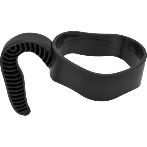 Poignée de transport ergonomique en plastique noir pour carafes, bouteilles et la plupart des autres récipients d'une contenance de 590 à 890 ml (environ). (1/5)