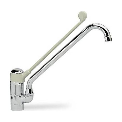 MISCELATORE LAVELLO CON LEVA CLINICA Misura: Cromo