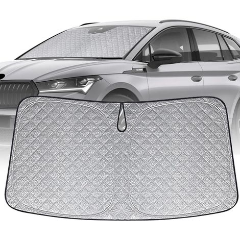 Pare-Soleil pour Pare-Brise Remplacement pour Skoda Enyaq 2020-2026, Pliable Pare-Soleil pour Pare-Brise de Voiture, Bloque 99% des Rayons UV et Maintient Votre Véhicule au Frais,- (1/5)