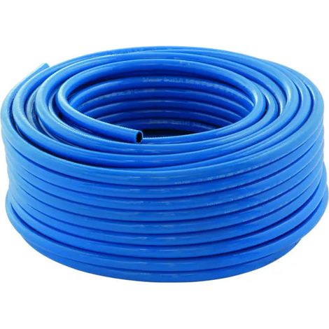 [NEUWERTIG] B-Ware Schneider Druckluftschlauch Luftschlauch Pvc Blau 50 Meter Ohne Kupplung 15 Bar