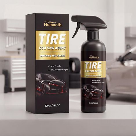 Reifenglanz-Spray – Spray zur täglichen Reinigung, Pflege und Aufbereitung von Autoreifen – 120 ml -- BIEMMEDUE (1/5)