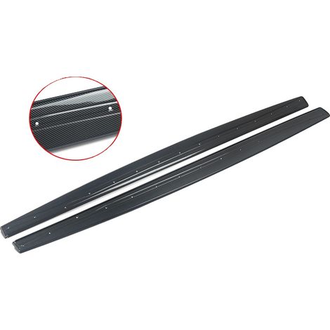 Extensions de bas de caisse, plastique ABS durable, installation facile, aspect fibre de carbone (1/2)