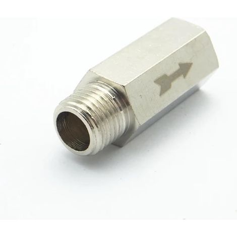 Clapet anti-retour unidirectionnel en laiton à filetage mâle 1/4" (1/4)