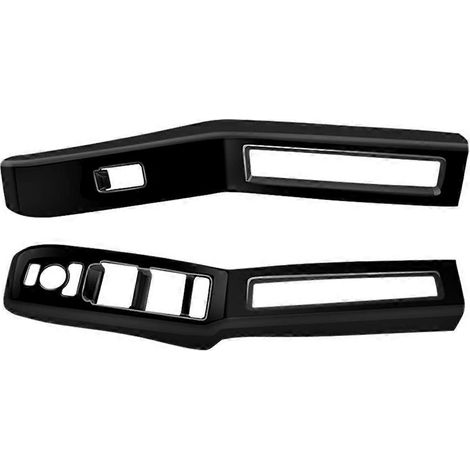 Cadre de panneau de commande de lève-vitre pour voiture 2024 RHD, bouton de lève-vitre, noir brillant (1/4)