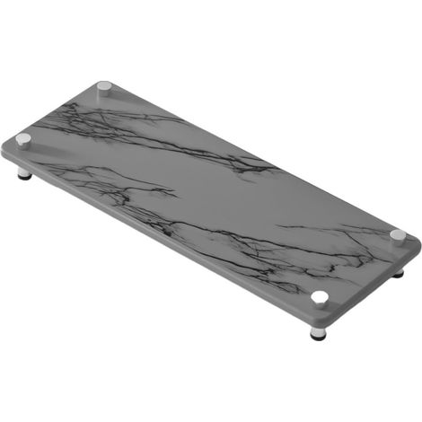 Diatomaceous earth tray 28 x 11 cm, quick-drying sink organizer for bathroom countertop – Water-absorbing stone mat for soap, toothbrush, toiletries (1/5)