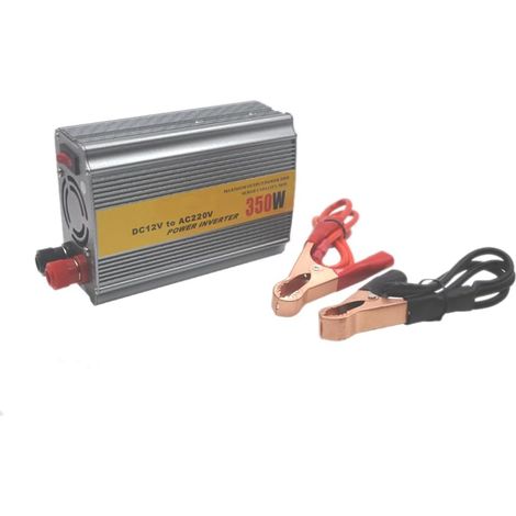 Onduleur à Onde Sinusoïdale Pure 12 V à AC 220 V Transformateur de Puissance en Métal Argenté pour Voiture Micro-Type Onduleur 350 W (1/5)