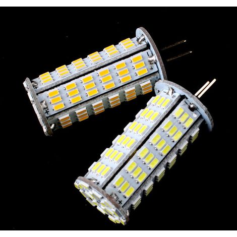 G4 5.5w 120 Smd 3528 Led Blanc Chaud Voiture Spot Ampoule Lampe Dc 12v