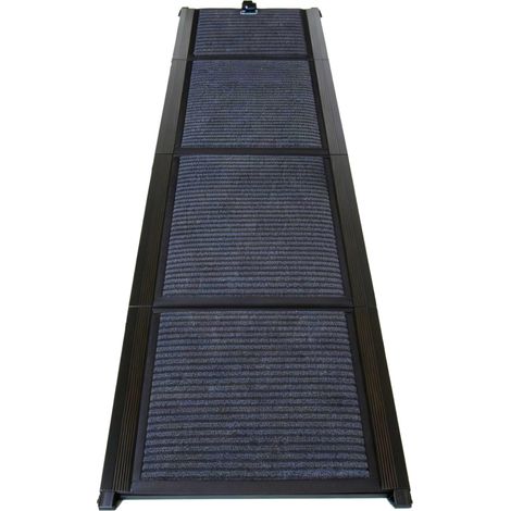 Faltbare Hunderampe 160 cm rutschfest für Auto, SUV und Lkw, schwarz OKMYHOME (1/5)