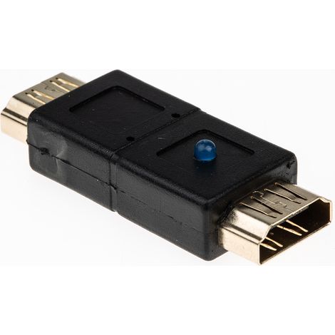 Adaptateur audio et vidéo RS PRO Droit, HDMI Femelle vers HDMI Femelle ( Prix pour 1 ) (1/2)