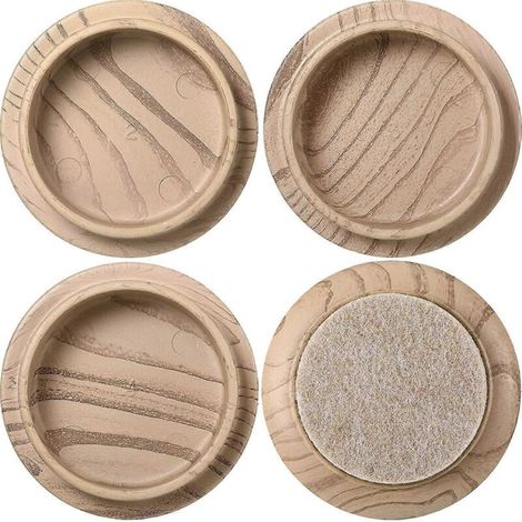 Crezuo 60 mm (2,4 Zoll) Filzgleiter für rutschfesten Bodenschutz, 4er-Pack