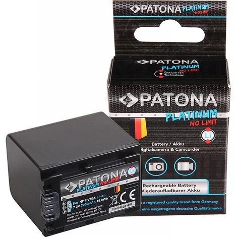 PATONA Platinum Akku für Sony NP-FV70 FDR-AX40 FDR-AX45 FDR-CX680 NEX-VG30