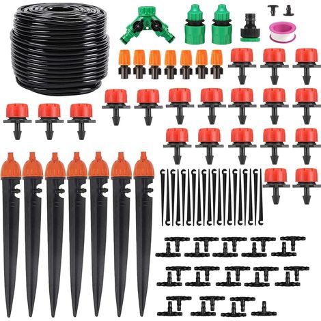 Garden Irrigation System, 88 Pieces Drip Irrigation Kit, Automatic Drip Irrigation Kit with 40 Meter Hose, Automatic Watering Kit for Garden Lawn Greenhouse Plants (1/5)