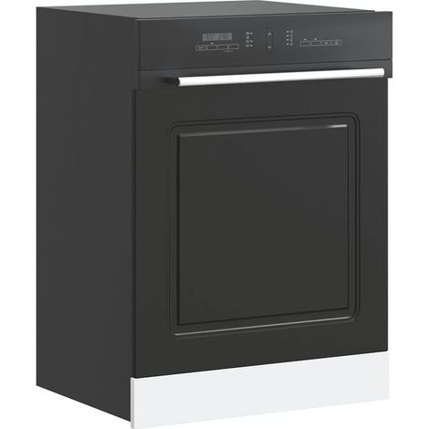 Panneau de lave-vaisselle noir 60 x 57 cm, épaisseur 1,5 cm (1/5)