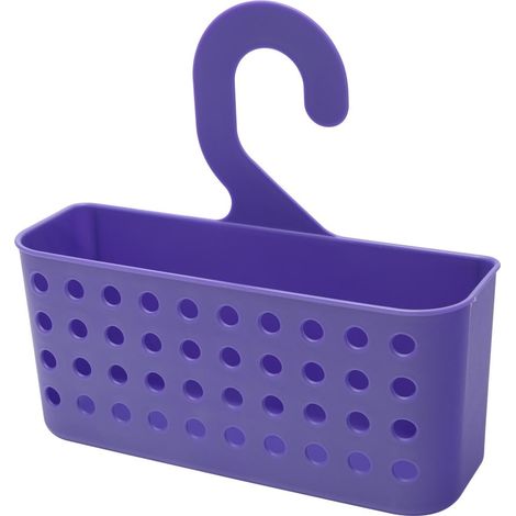 cesta plastico multiusos (pinzas / duchas) con colgador colores surtidos (1/3)