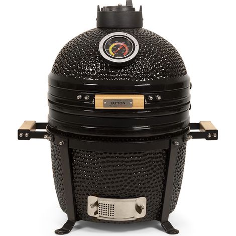Kamado barbecue céramique 15'' – Modèle de table compact – Surface de cuisson 33,5 cm – Thermomètre XL intégré (1/5)