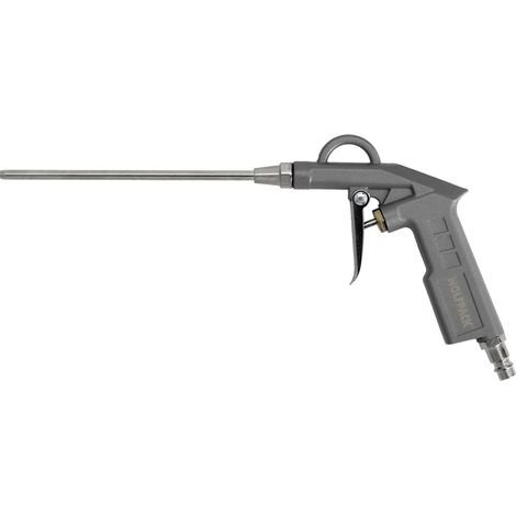 Pistola di soffiaggio con cannula e adattatore rapido 24x16 cm in alluminio e TPR di colore grigio (1/5)
