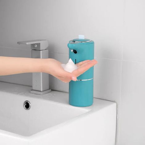 Distributeur de savon automatique à capteur (vert) avec capteur intelligent pour désinfectant pour les mains (1/5)