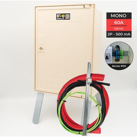 coffret complet 3 mètres 12 KW "SOUTERRAIN" avec bornier IP2X (1/5)
