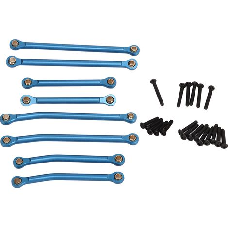 Kit de Liaisons en Alliage d'Aluminium Léger pour TRX4M 1/18 Traxxas, Tiges de Transmission Haute Déport avec Liaisons Bleues pour Voiture RC. (1/5)