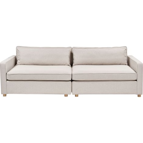 Sofa 3 Seater VINSTRA Fabric Beige (1/5)
