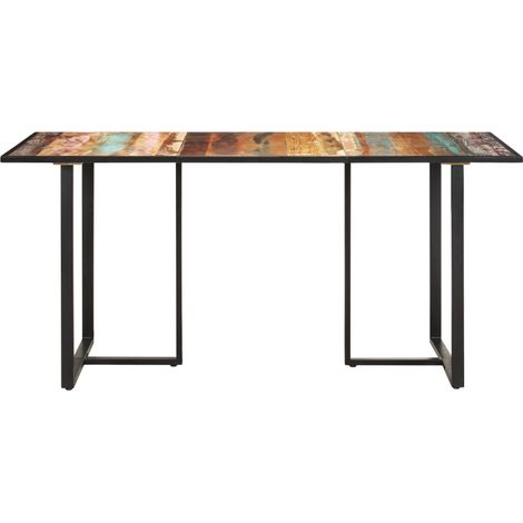 Table de salle à manger,Table à dîner 160 cm Bois de récupération massif CWV90468 (1/5)