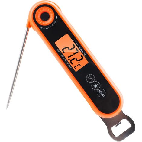 Thermomètre digital pliable pour aliments, électronique four (1/5)