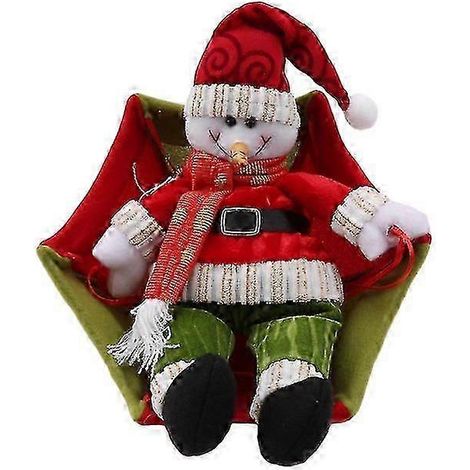Décorations de Noël à suspendre au plafond : Père Noël, bonhomme de paille, parachute, pendentif du Nouvel An, fournitures de décoration de Noël pour la maison (1/5)