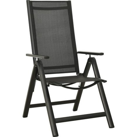 Maison Exclusive - Klappbare Gartenstühle 2 Stk. Textilene und Al
