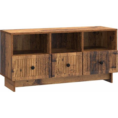 vidaXL Mobile TV Legno antico 102 x 34,5 x 50 cm Legno