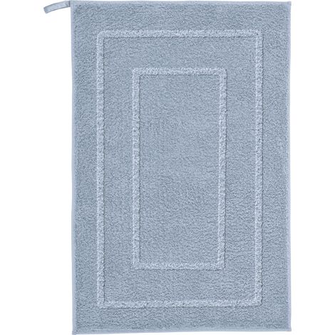 Kleine Wolke Badteppich Nico stahlblau Polyester 50 x 80 cm Badvorleger, Teppiche & Toilettensitzabdeckungen