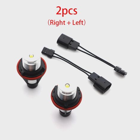 20W Makellose weiße LED-Angel-Eye-Ringlichter, kompatibel mit BMW E87 E39 M5 E60 E61 E63 E64 M6 E65 E66 E83 X3 E53 X5 (1/5)