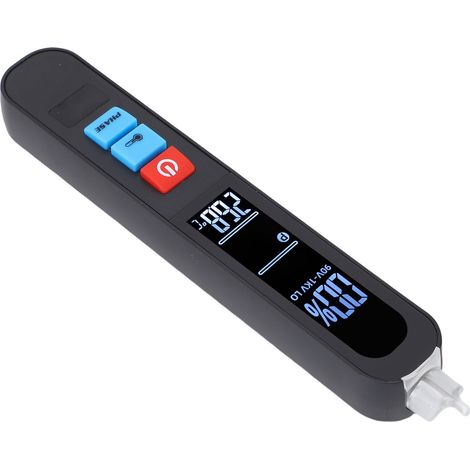 Contrôleur séquence phase testeur tension AC – Indicateur rotation 3 et pourcentage signal 6 gammes sensibilité alerte (1/5)
