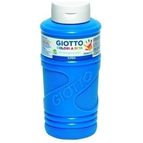 GIOTTO PINTURA DE DEDOS DE 750 ML COLOR AZUL CYAN