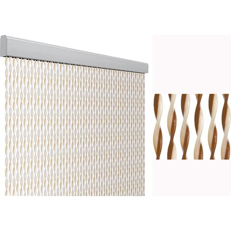 Tenda anti mosche per la casa tenda anti insetti 120 x 230 centimetri tenda protettiva beige e marrone