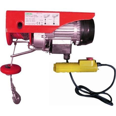 Paranco Elettrico Kg.125-250 500W Cavo Mt.12 (1/2)