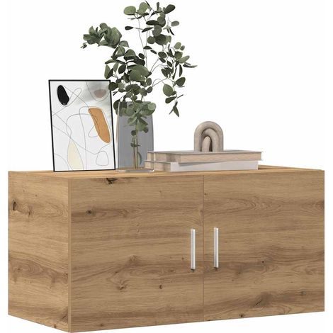 vidaXL Armadietto a Muro Rovere Artigianale 80x39x40 cm in