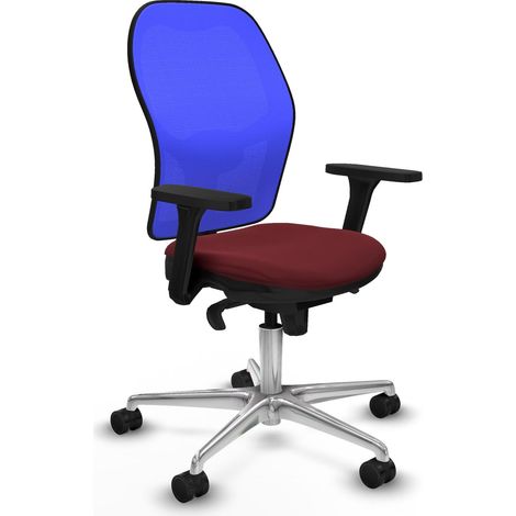 Sedia da ufficio piqueras y crespo Jorquera blu schiuma iniettata (1/2)