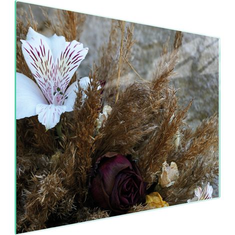TAGLIERE IN VETRO 52x40 ORCHIDEA (1/5)