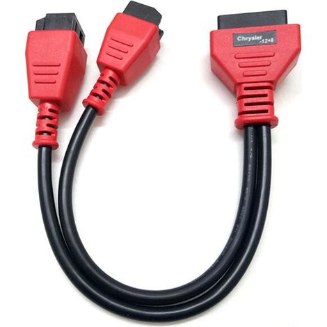 12+8-poliges OBD2-Sicherheitsanschlusskabel für mit FCA SGW ausgestattete Fahrzeuge zur Diagnose, Codierung und Programmierung, kompatibel mit der JScan-App. (1/4)