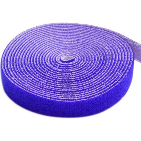 Techly Rotolo di strappo Fermacavi Lunghezza 25 m Larghezza 10 mm Blu (1/5)