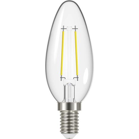 Transparente Flamme LED E14 Ampulle 4,5 W 450 Lm Warmweiß Dimmbar