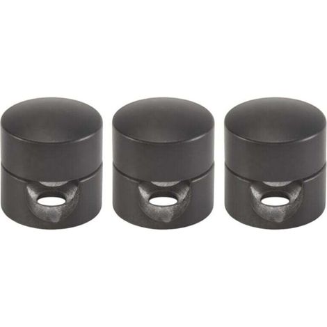 Paquet de 3 Crochets Plafond pour Suspension de Plafonnier Lampe DIY Noir Fixation Plafond