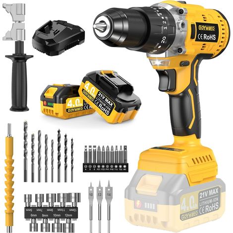 21V Cordless Drill Driver - 73.76 ft·lbs 2150RPM Cordless Screwdriver (1/5)