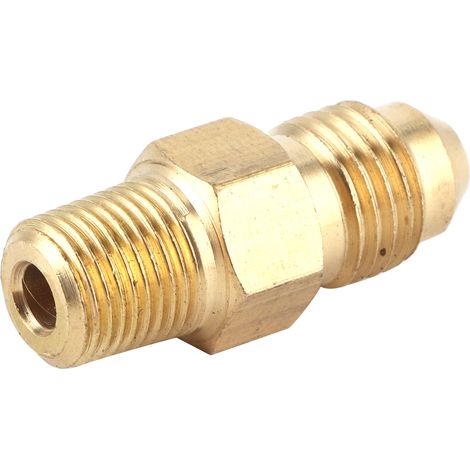 AN4-Außengewinde-Geradverschraubung auf 1/8-Zoll-NPT-Außengewinde-Adapter für Öl, Gas und Messing (1/5)