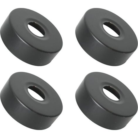 4PCS Rosace Mitigeur Douche Acier Inoxydable (3/4) Ø 25 mm x Ø 80 mm x hauteur 25 mm Noir, Rosace Robinet, Garniture Pour Robinet De Douche Muraux