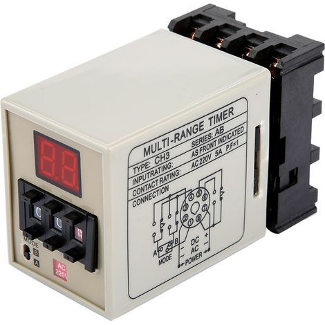 AH3-DM Dual-Mode-Relais-Timer 0,01S-99H mit LED-Anzeige (AC 220V) (1/5)