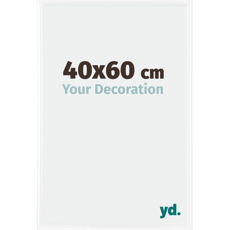 yd. - Cadre photo 40x60 - Blanc Brillant - Plastique - Bordeaux