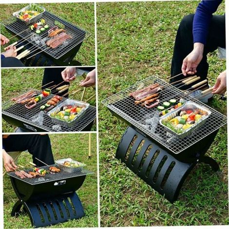 Grille barbecue acier inox 40x25cm - - Extérieure, cuisson accessoires (1/4)
