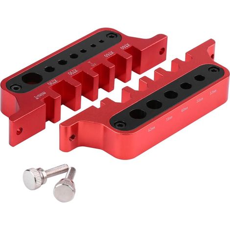 Multifunctional Aluminum Alloy Soldering Station, XT60/XT90/T Plug/Banana Plug, Heat Insulation (Red) MUMU (1/3)