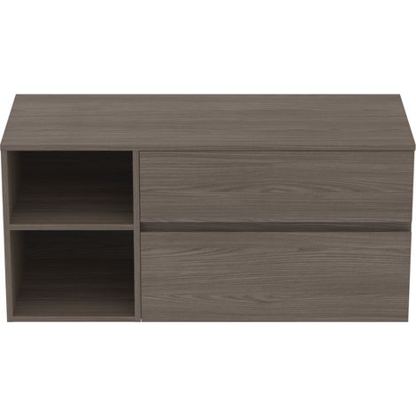 Ideal Standard Finesse - Mueble de lavabo, 120x51x56 cm, 2 cajones, Dark Elm E3438UR (1/3)